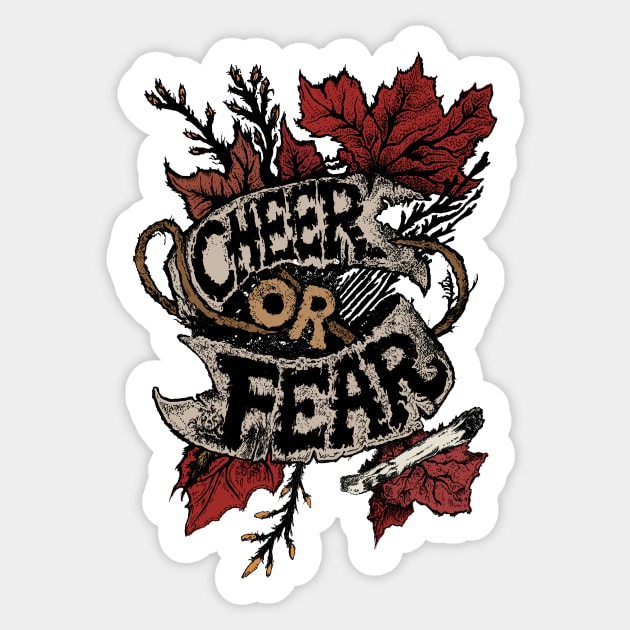 Belsnickel CHEER or FEAR t-shirt for an Authentic Pennsylvania Dutch Christmas Sticker by WFDJ